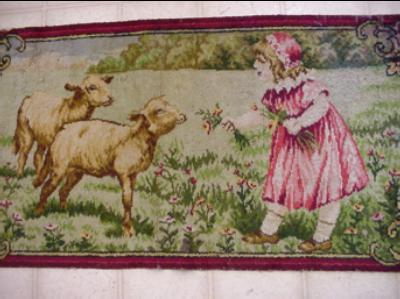 Victorian Wool Rug Sheep